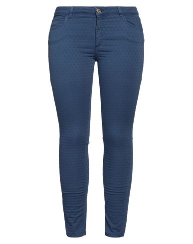 Trussardi Jeans Woman Pants Navy Size 32 Cotton, Elastane In Navy