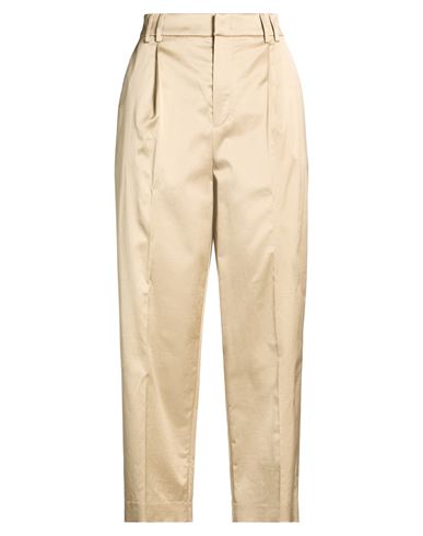 Pt Torino Woman Pants Beige Size 8 Cotton, Viscose, Elastane In Neutral