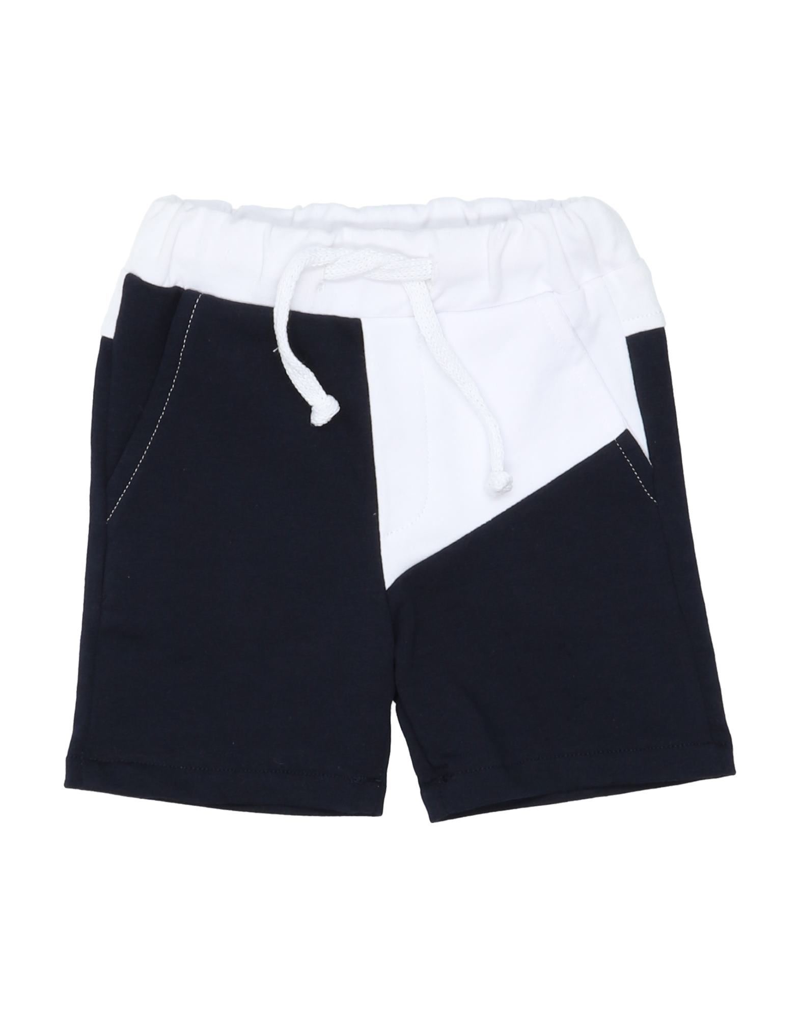 Manuell & Frank Kids'  Newborn Boy Shorts & Bermuda Shorts Midnight Blue Size 3 Cotton, Elastane