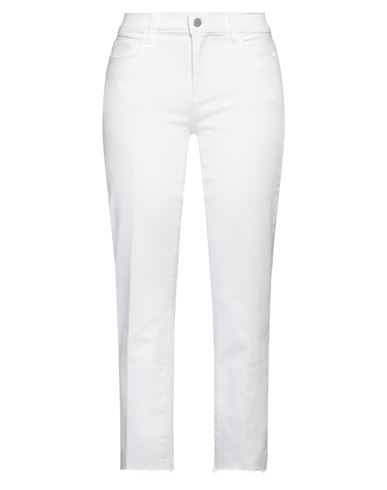L Agence L'agence Woman Pants White Size 25 Cotton, Polyester, Elastane