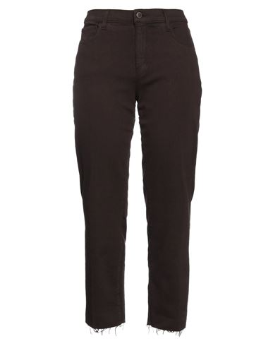 Shop L Agence L'agence Woman Pants Dark Brown Size 30 Cotton, Polyester, Elastane