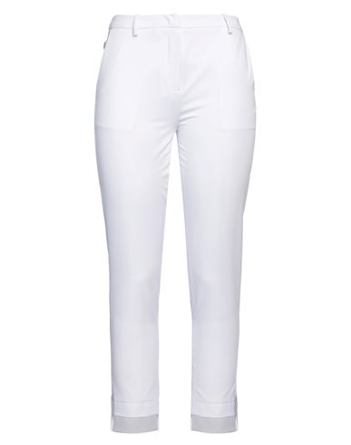 Jijil Woman Pants White Size 10 Polyester, Viscose, Elastane, Acetate, Pbt - Polybutylene Terephthal