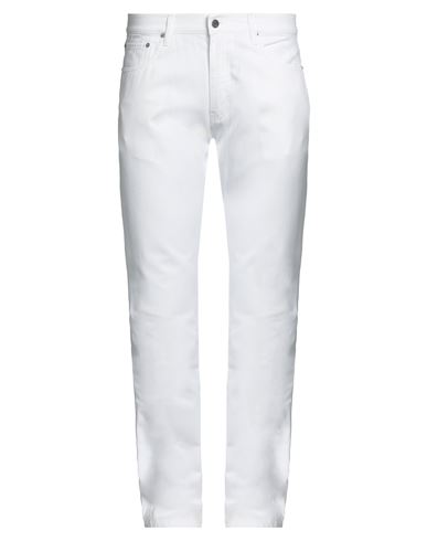 Dunhill Man Denim Pants White Size 42 Cotton