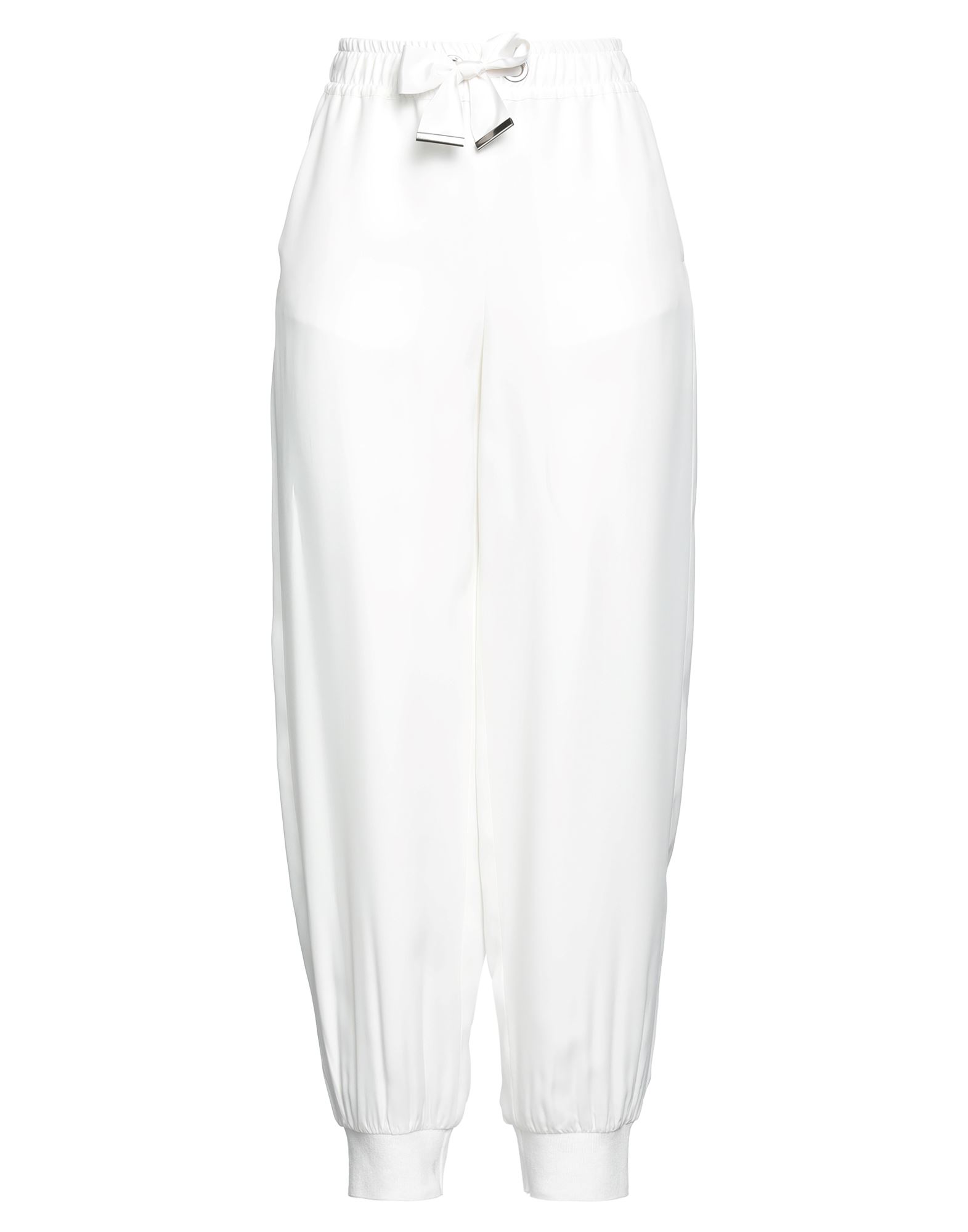 Emporio Armani Woman Pants White Size 6 Viscose, Polyester, Polyamide, Elastane