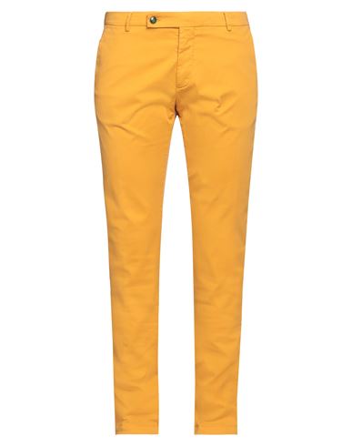 Berwich Man Pants Ocher Size 38 Cotton, Lyocell, Elastane In Yellow
