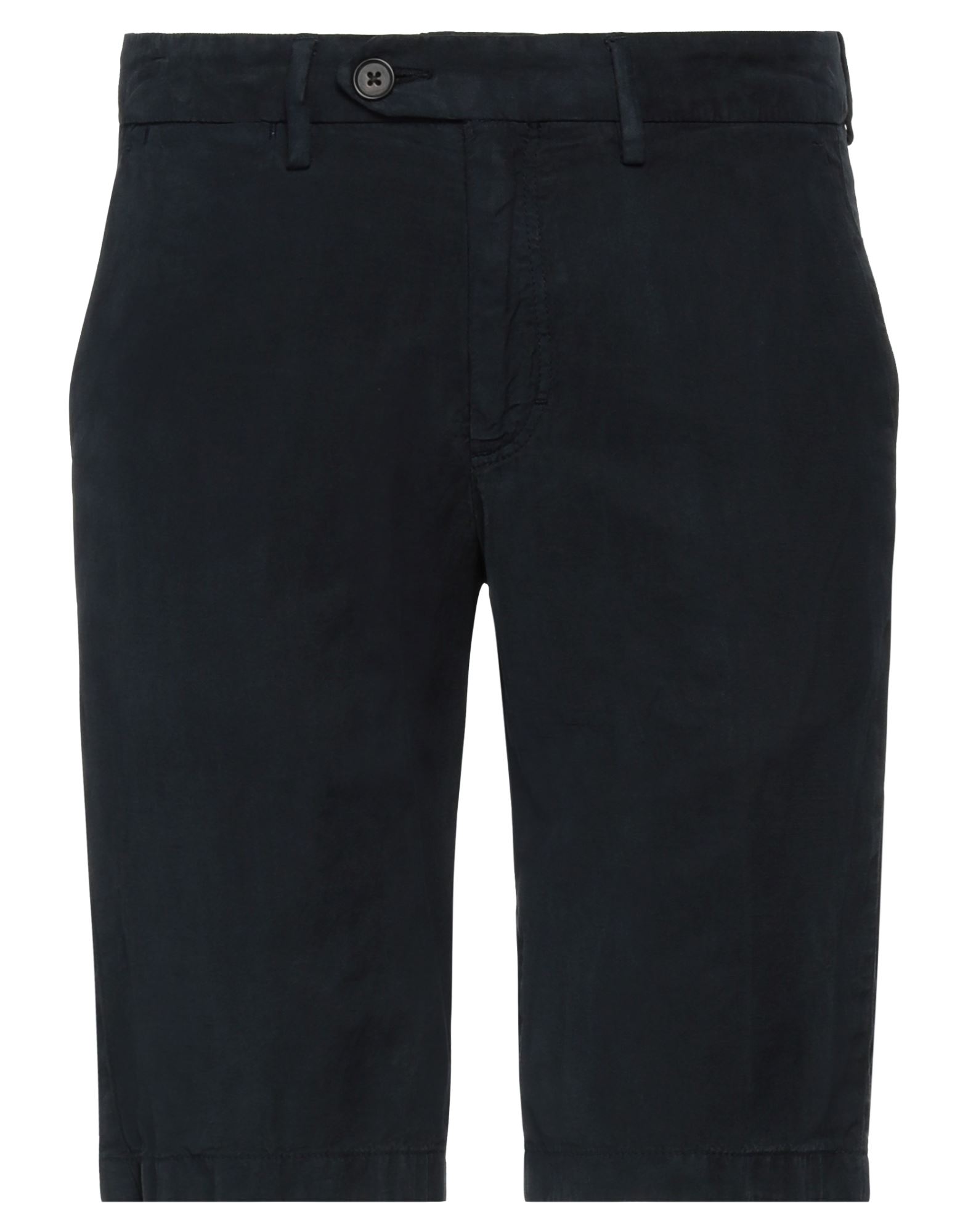 Seventy Sergio Tegon Seventy Venezia Man Shorts & Bermuda Shorts Midnight Blue Size 30 Lyocell, Linen, Cotton In Blue