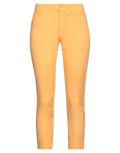 120% Lino Woman Pants Mandarin Size 8 Linen, Cotton, Elastane
