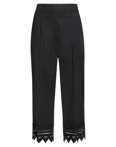 Seventy Venezia Woman Pants Black Size 6 Cotton, Elastane, Polyester In Black