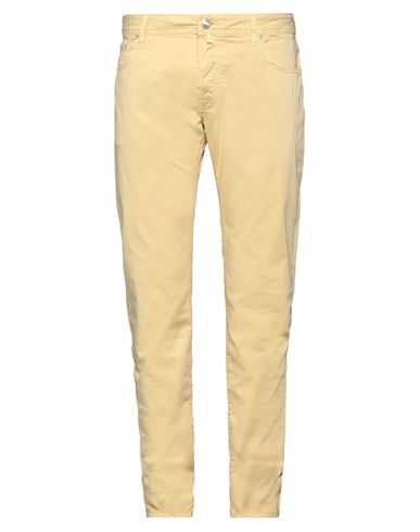 Jacob Cohёn Man Pants Mustard Size 32 Cotton, Elastane In Yellow
