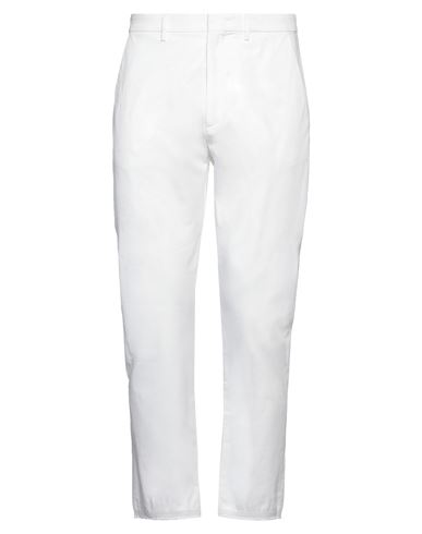 Pence Man Pants White Size 36 Cotton, Elastane