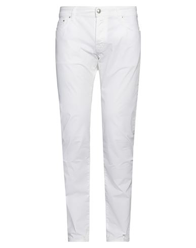 Jacob Cohёn Man Denim Pants White Size 30 Cotton, Elastane, Polyester In White