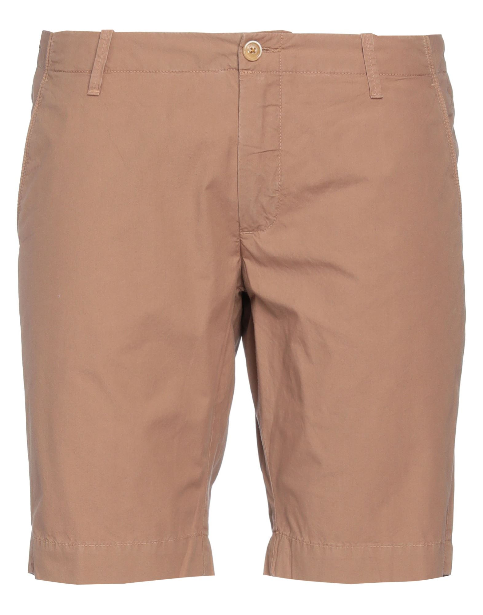 At.p.co At. P.co Man Shorts & Bermuda Shorts Camel Size 40 Cotton In Beige