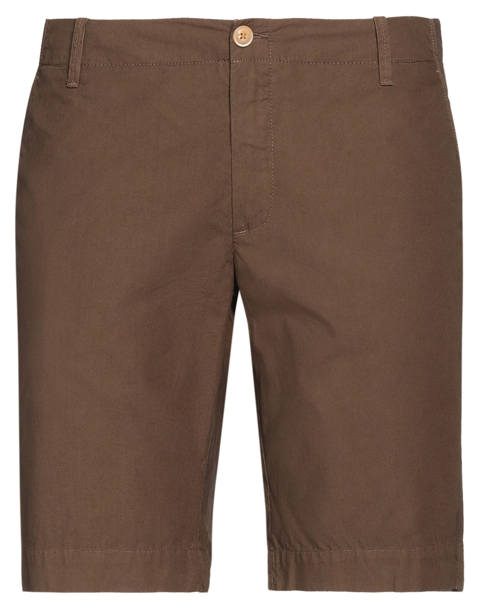 At.p.co At. P.co Man Shorts & Bermuda Shorts Dark Brown Size 40 Cotton
