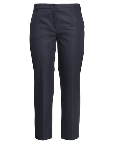 Emme By Marella Woman Pants Midnight Blue Size 6 Cotton, Polyamide, Elastane In Blue