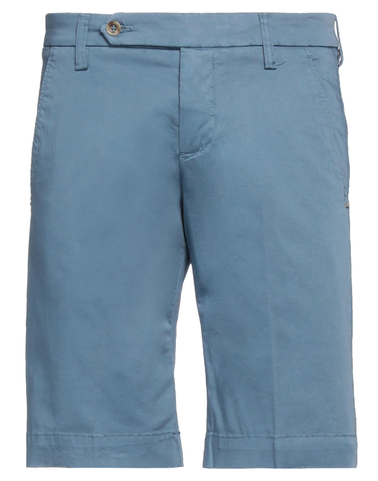 Shop Entre Amis Man Shorts & Bermuda Shorts Slate Blue Size 29 Cotton, Elastane