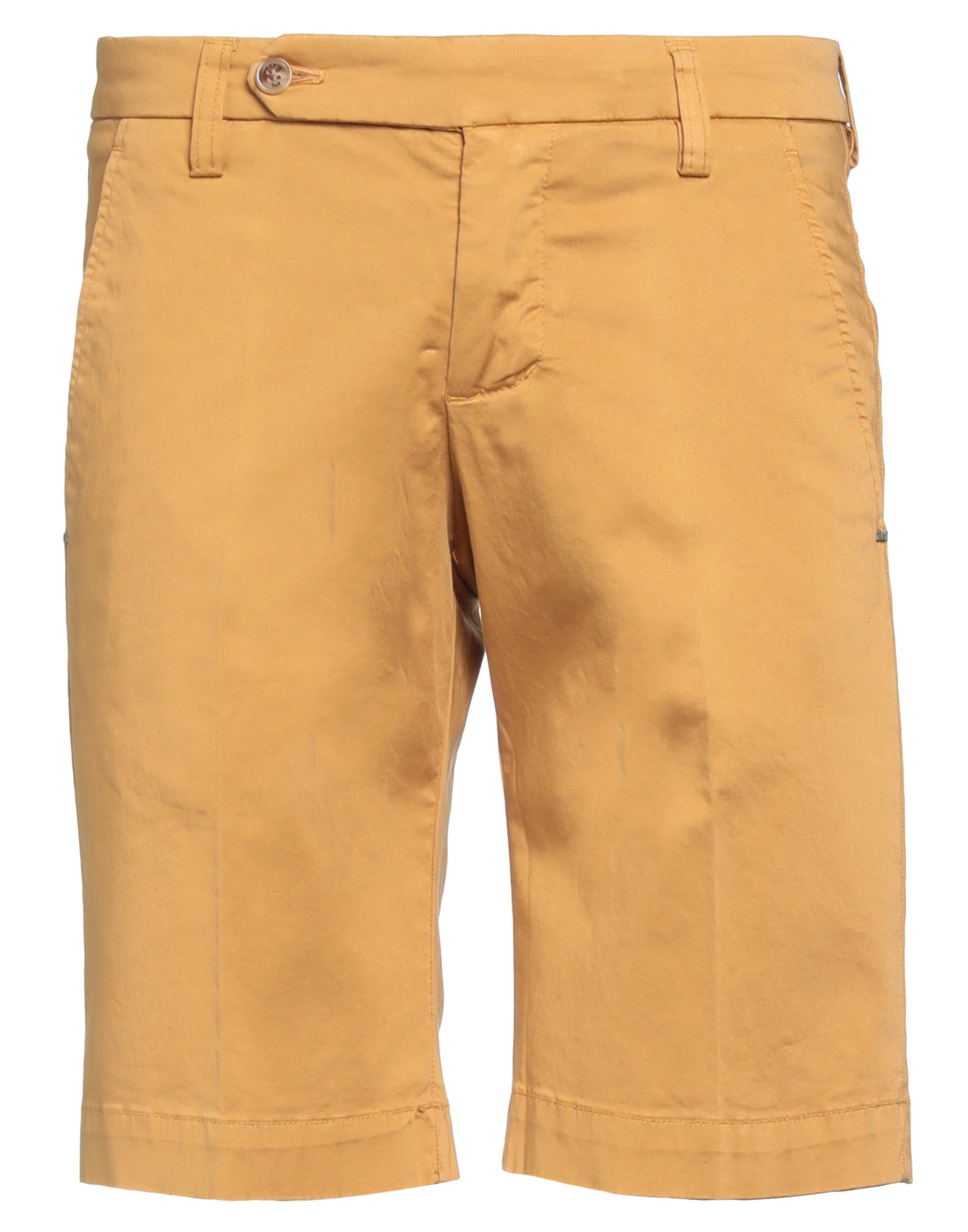 Entre Amis Man Shorts & Bermuda Shorts Ocher Size 29 Cotton, Elastane In Yellow