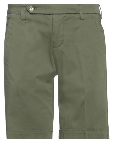 Entre Amis Man Shorts & Bermuda Shorts Dark Green Size 30 Cotton, Elastane