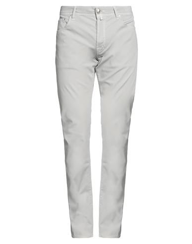Shop Jacob Cohёn Man Pants Light Grey Size 33 Cotton, Elastane