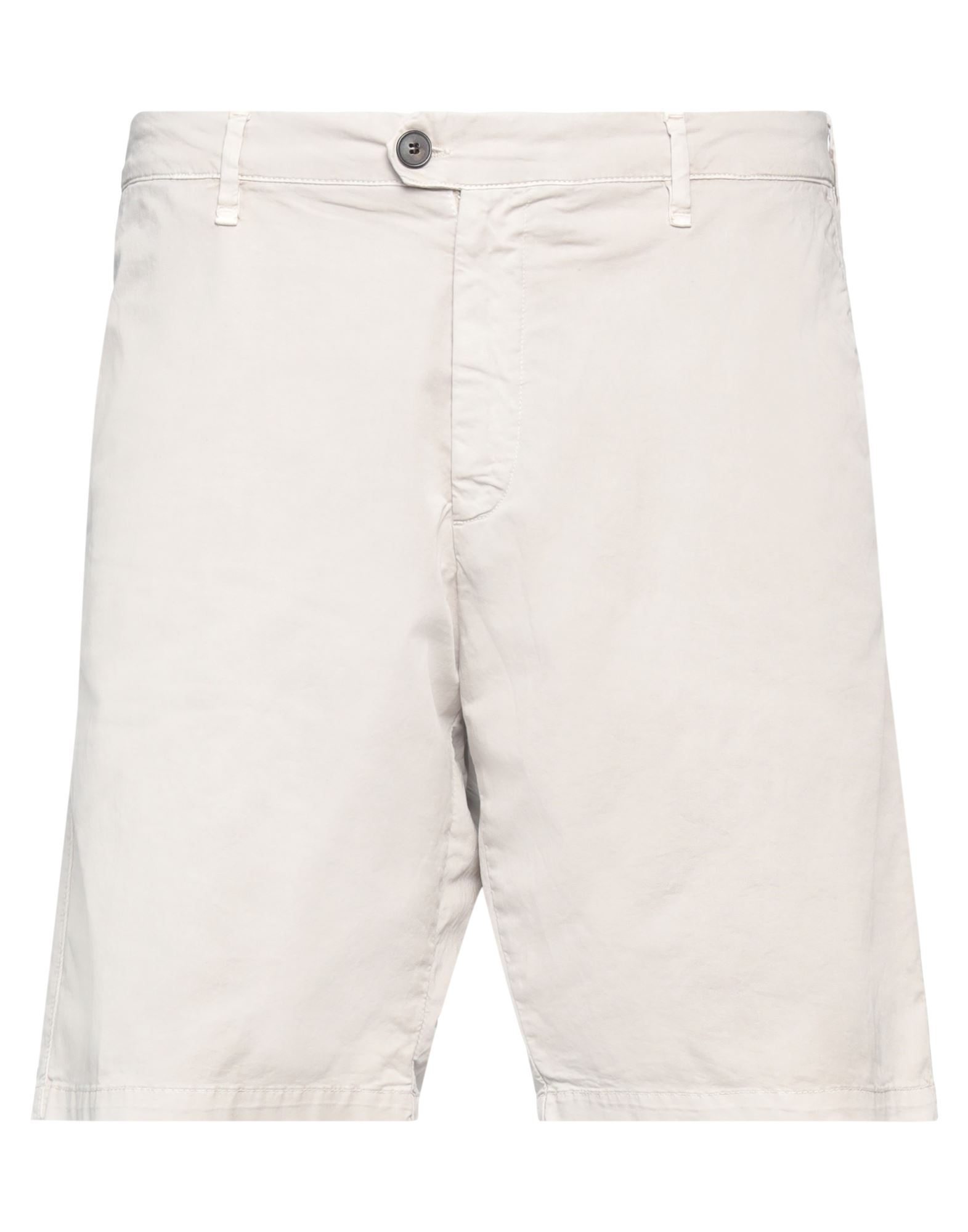 Perfection Man Shorts & Bermuda Shorts Light Grey Size 42 Cotton, Elastane
