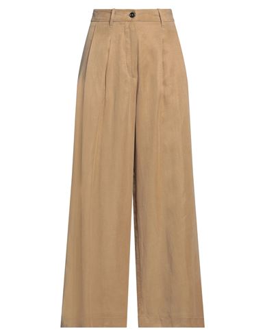 NINE:INTHE:MORNING NINE:INTHE:MORNING WOMAN PANTS SAND SIZE 25 VISCOSE, LINEN, COTTON