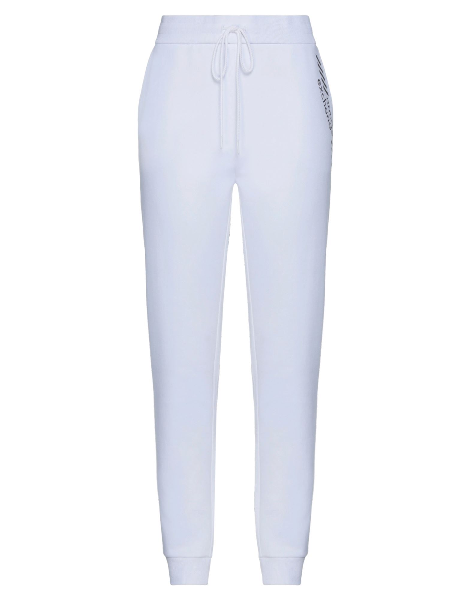 ARMANI EXCHANGE ARMANI EXCHANGE WOMAN PANTS WHITE SIZE L COTTON, POLYESTER, ELASTANE,13536754QR 6