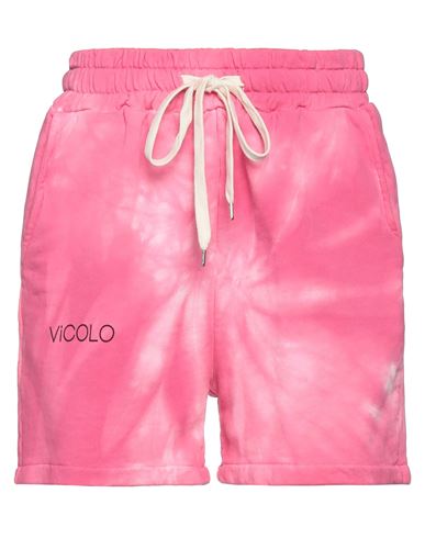 Vicolo Woman Shorts & Bermuda Shorts Pink Size M Cotton
