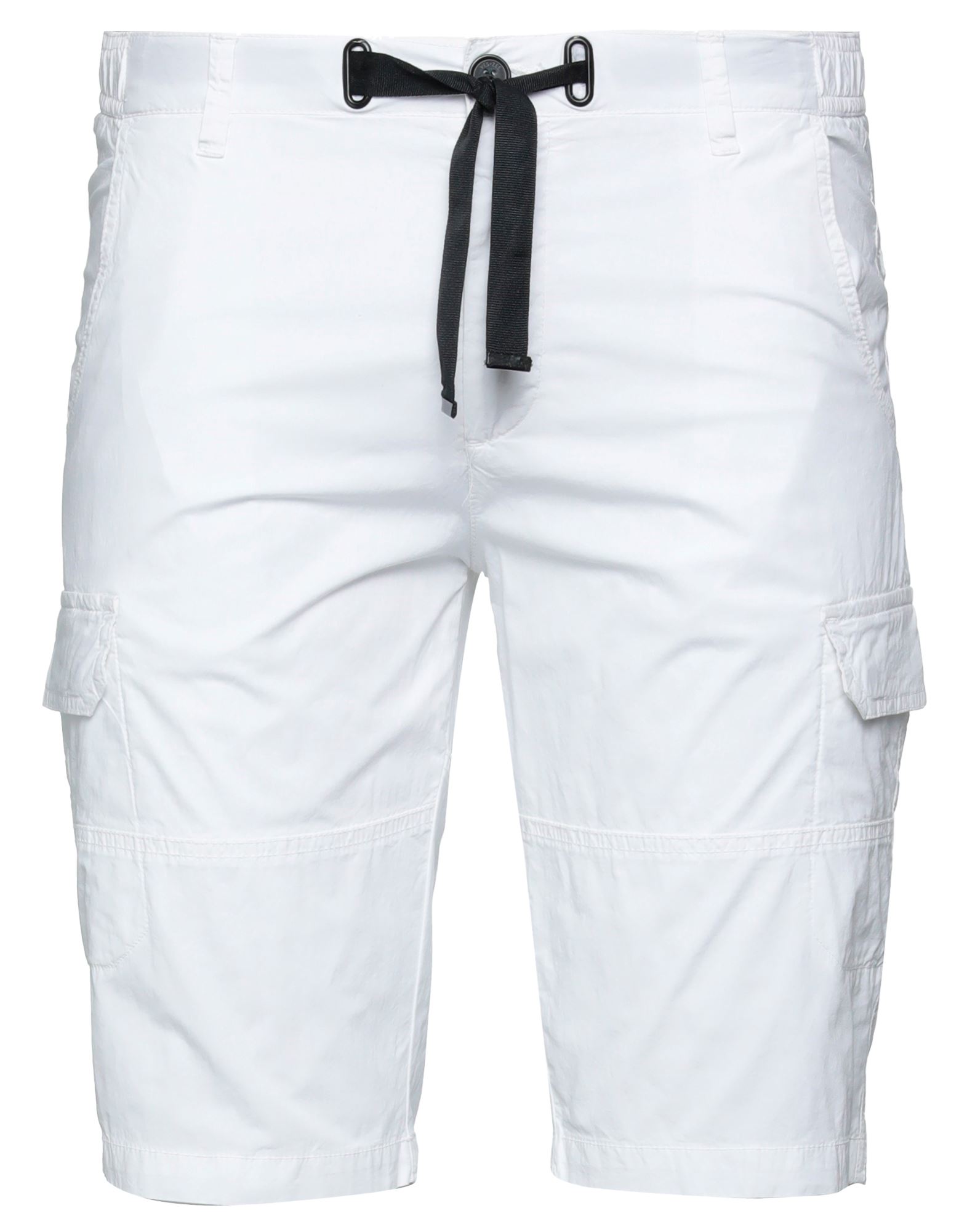 Yes Zee By Essenza Man Shorts & Bermuda Shorts White Size 33 Cotton, Elastane