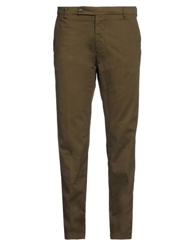 Berwich Man Pants Military Green Size 40 Cotton, Elastane