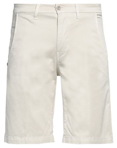 Re-hash Re_hash Man Shorts & Bermuda Shorts Cream Size 29 Cotton, Elastane In White