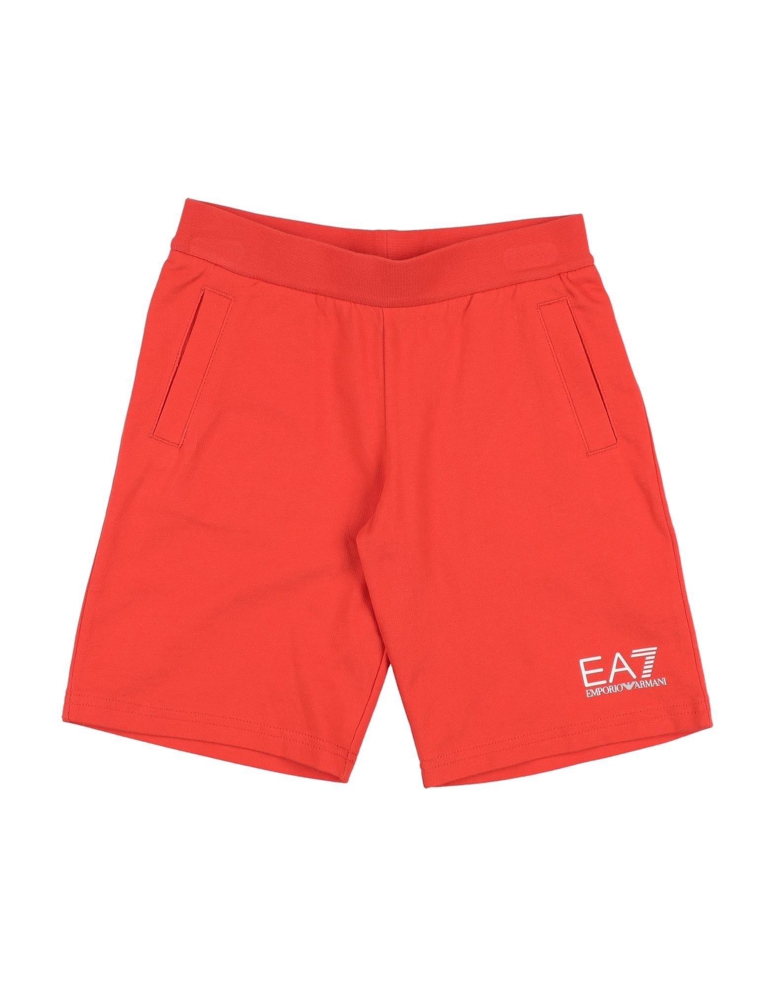 Ea7 Kids'  Toddler Boy Shorts & Bermuda Shorts Orange Size 6 Cotton