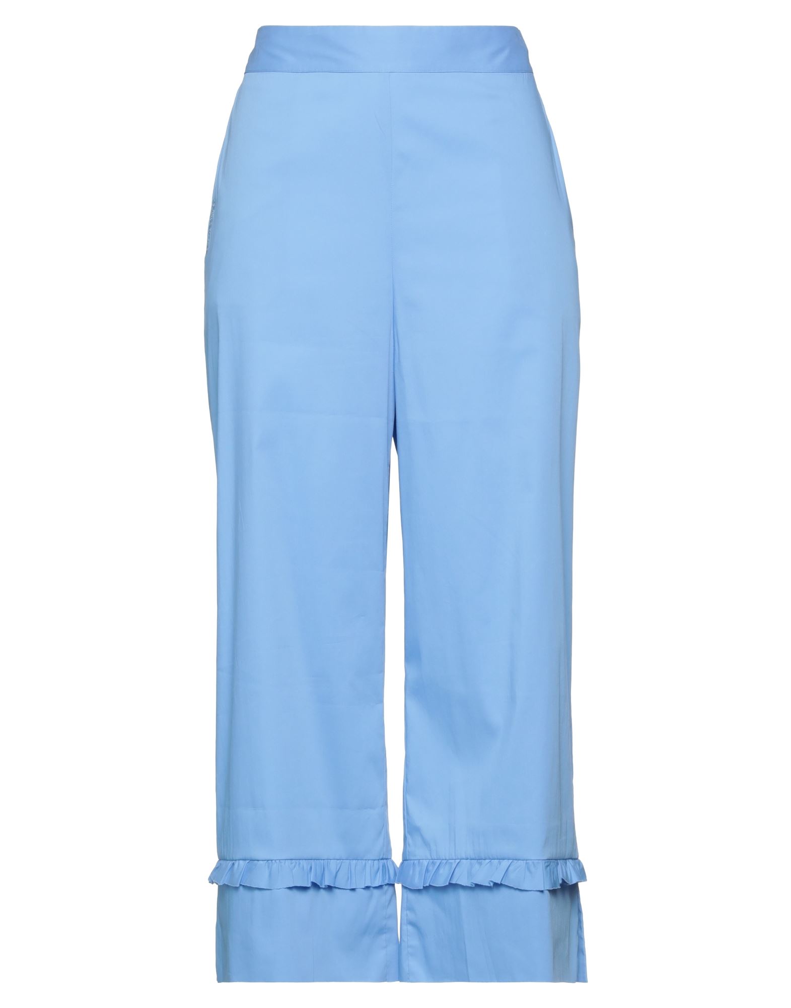 Semicouture Cropped Pants In Blue