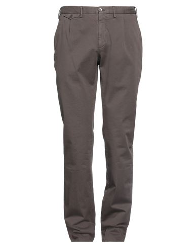Incotex Man Pants Dark Brown Size 34 Cotton, Elastane In Brown