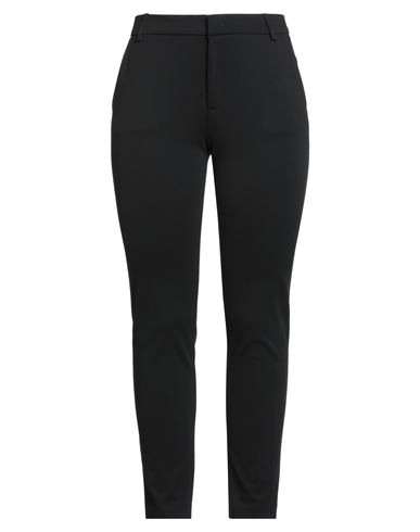 Vdp Via Delle Perle Collection Woman Pants Black Size 10 Viscose, Polyamide, Elastane