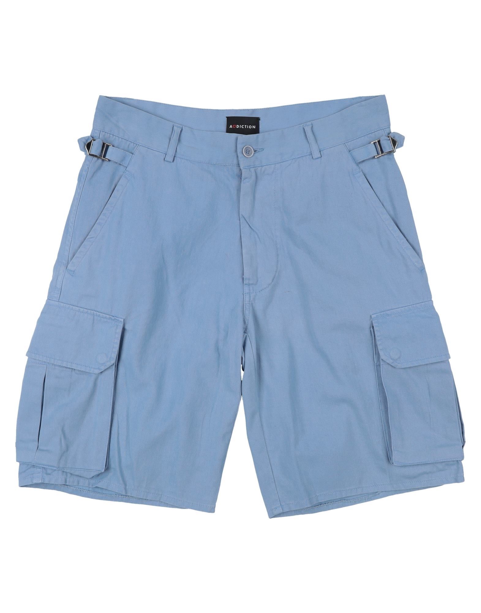 Addiction Shorts & Bermuda Shorts In Sky Blue