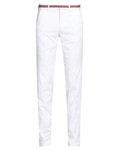 MASON'S MASON'S MAN PANTS WHITE SIZE 28 COTTON, ELASTANE