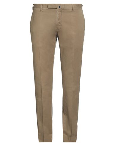 Incotex Man Pants Military Green Size 40 Cotton, Elastane In Green