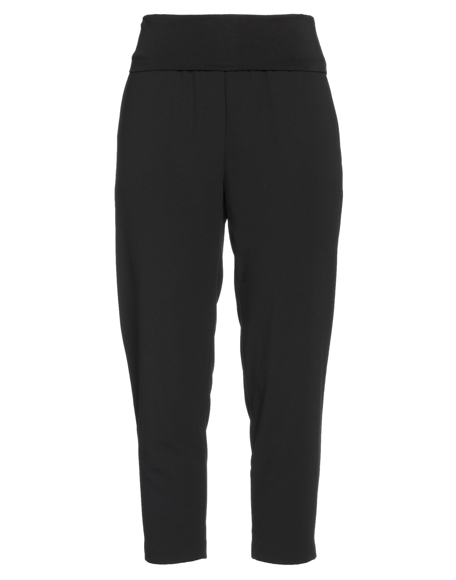Manila Grace Cropped Pants In Black