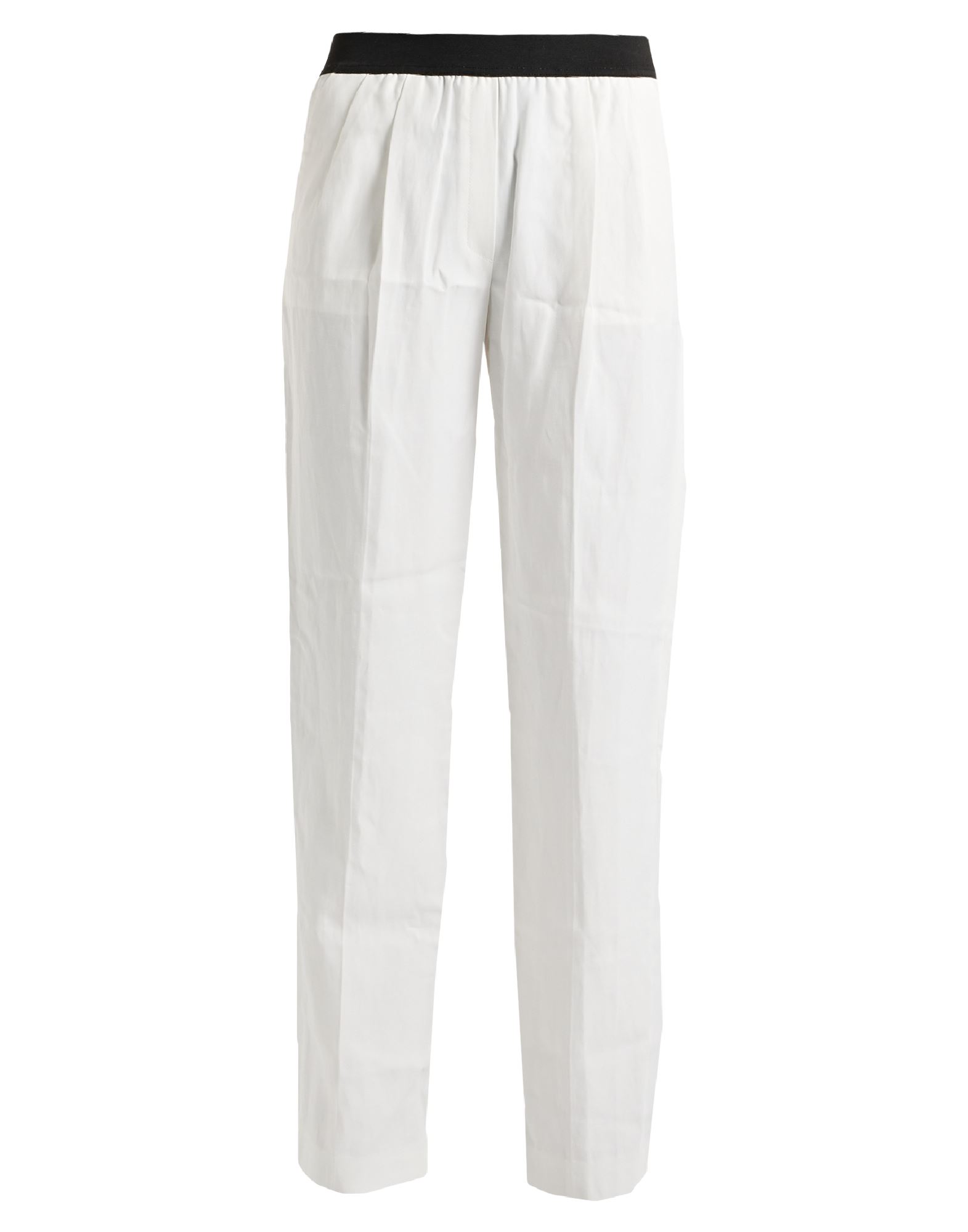 LOULOU STUDIO LOULOU STUDIO WOMAN PANTS WHITE SIZE M VISCOSE, LINEN