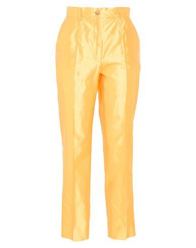 Dolce & Gabbana Woman Pants Mandarin Size 10 Silk In Orange