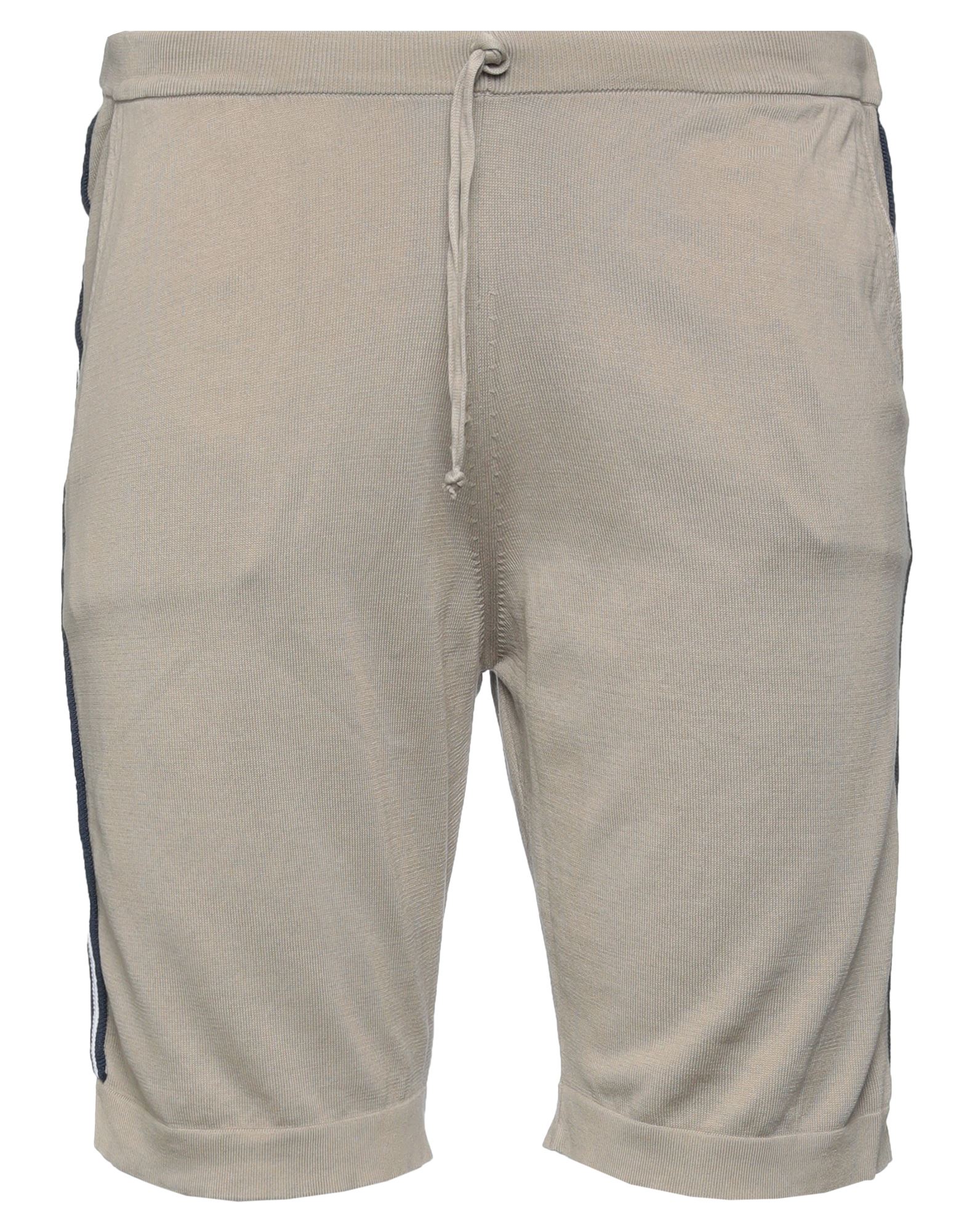 Alpha Studio Man Shorts & Bermuda Shorts Beige Size 38 Cotton