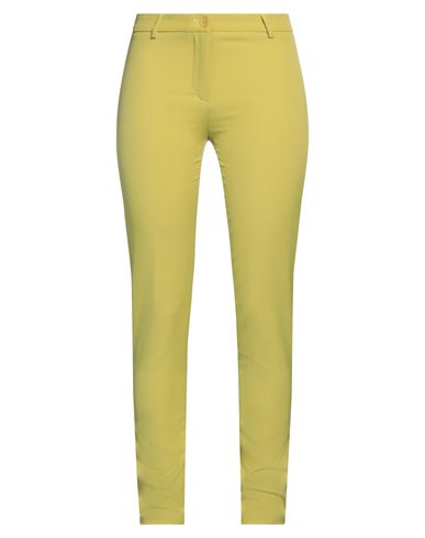Compagnia Italiana Woman Pants Acid Green Size 2 Polyester, Elastane
