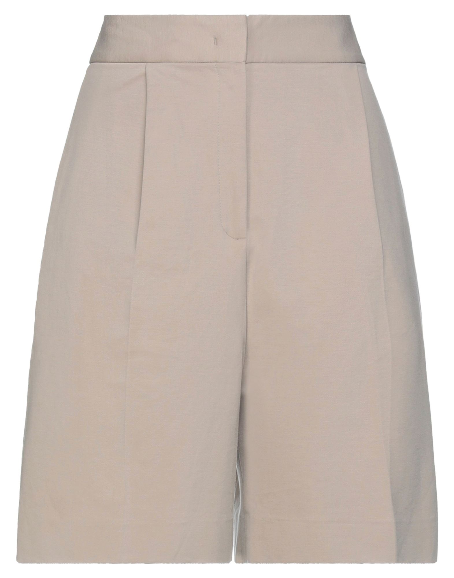 Fabiana Filippi Woman Shorts & Bermuda Shorts Khaki Size 10 Cotton, Polyamide, Elastane, Ecobrass, N