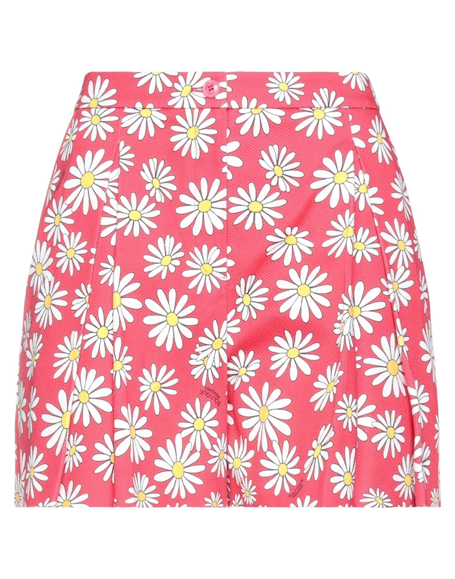 Boutique Moschino Woman Shorts & Bermuda Shorts Red Size 4 Cotton, Elastane