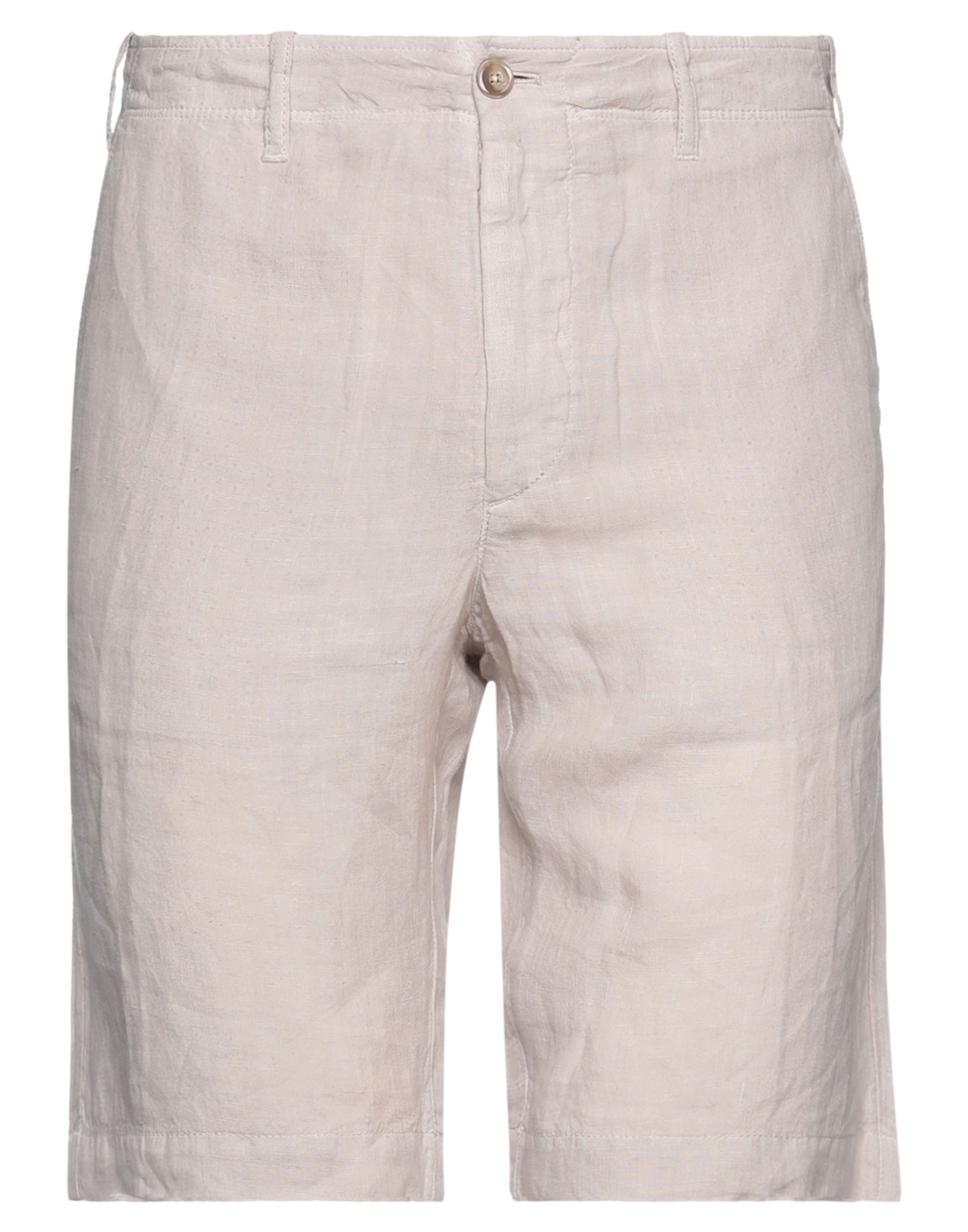 Fedeli Man Shorts & Bermuda Shorts Light Grey Size 32 Linen
