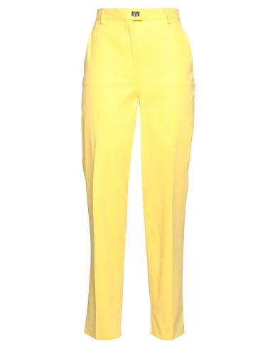 Ferragamo Woman Pants Yellow Size 8 Cotton, Elastane