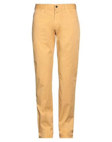 Barbour Man Pants Mustard Size 40 Cotton, Elastane In Yellow