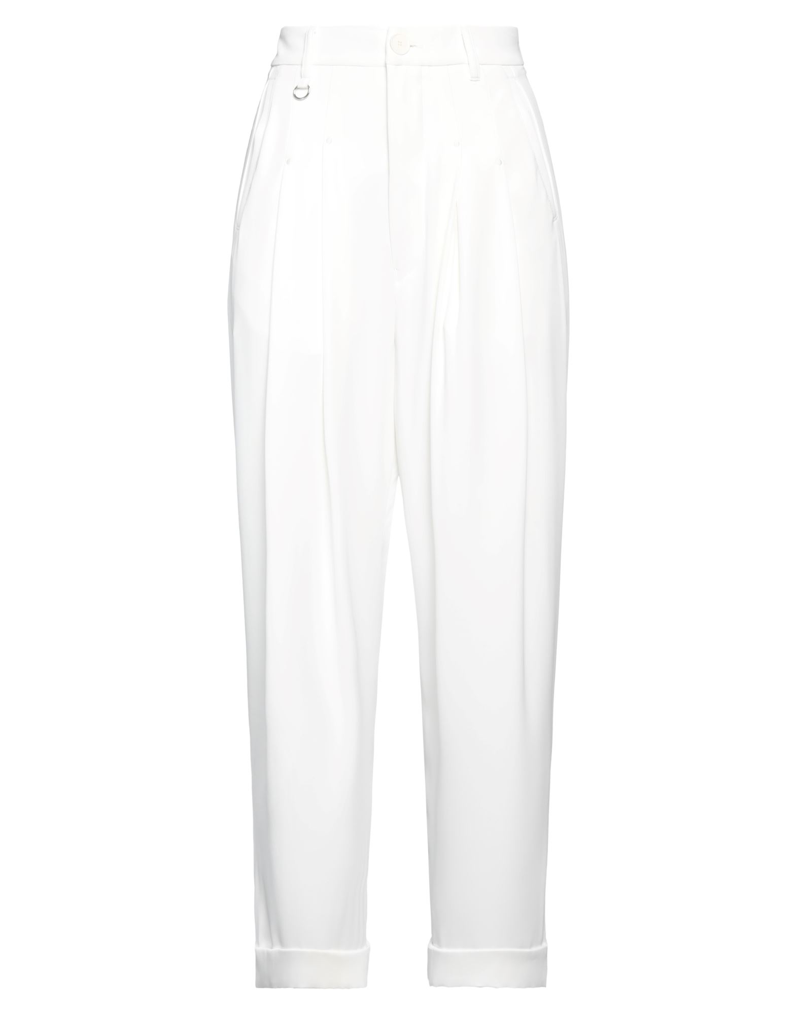 High Pants In White