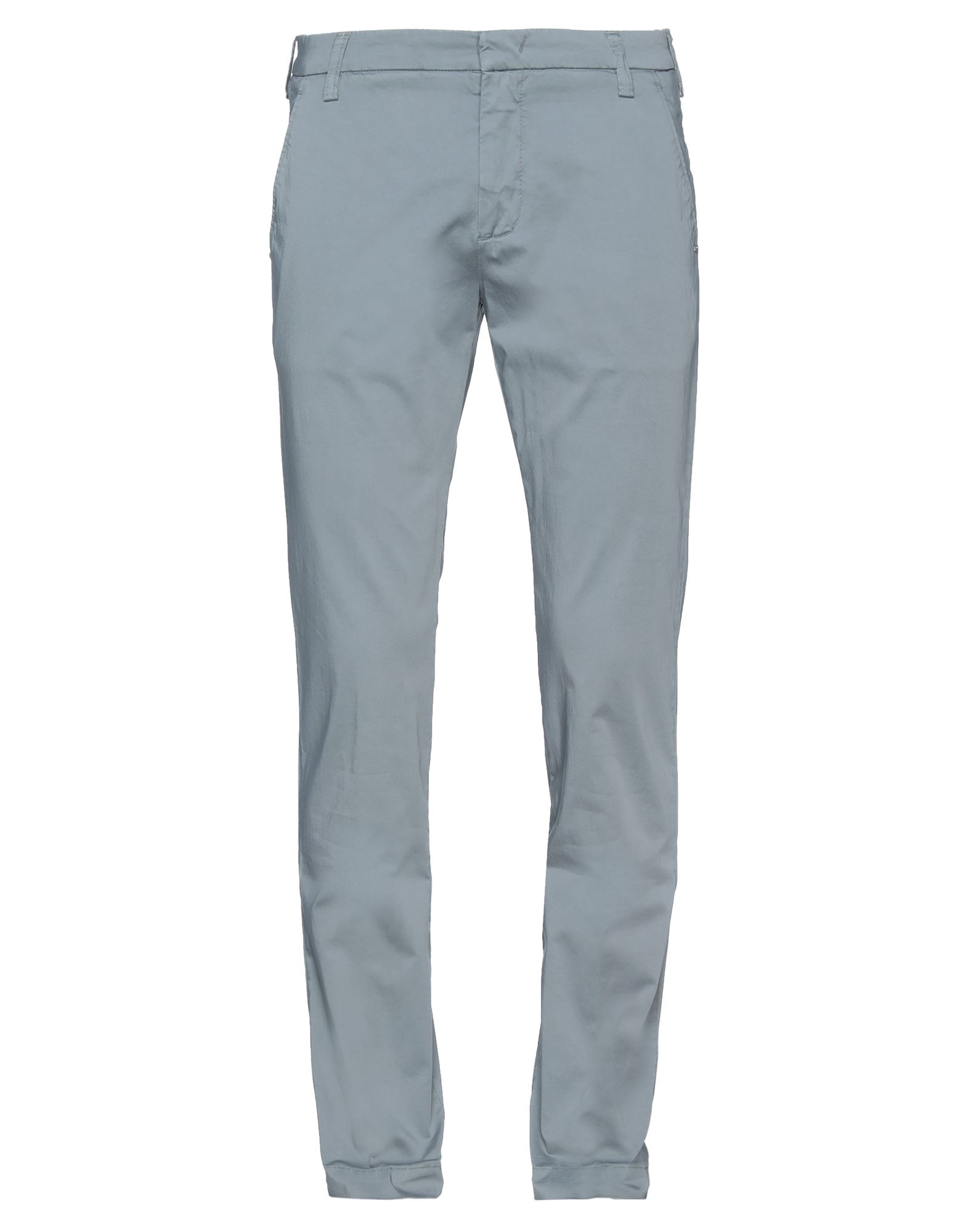 Shop Entre Amis Man Pants Lead Size 32 Cotton, Elastane In Grey
