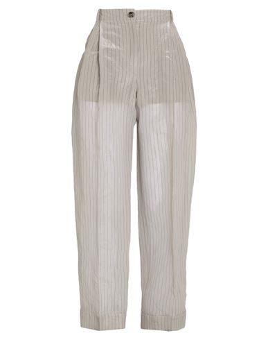 Emporio Armani Woman Pants Grey Size 10 Polyester, Silk In Gray