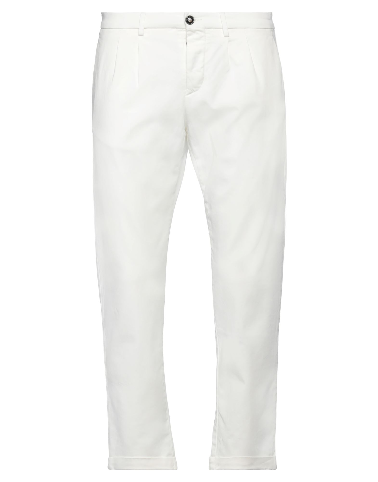 Shop People (+)  Man Pants White Size 36 Cotton, Elastane